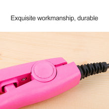 Load image into Gallery viewer, Mini Hair Straightener Ceramic Tourmaline Plates Curler