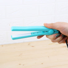 Load image into Gallery viewer, Mini Hair Straightener Ceramic Tourmaline Plates Curler