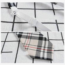 Load image into Gallery viewer, Lattice Stripe Pattern Cotton Short Rubber Band Bow Tie Clothing Accessories