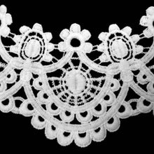 Load image into Gallery viewer, Milk Silk Lace Embroidered Collar Hollow Fake Collar DIY Clothing Accessories, Size: about 32 x 26cm, Red, Red Wine, Blue, Beige, Purple Pink, Black, White