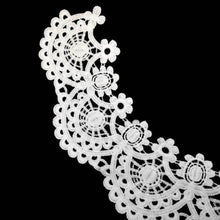 Load image into Gallery viewer, Milk Silk Lace Embroidered Collar Hollow Fake Collar DIY Clothing Accessories, Size: about 32 x 26cm, Red, Red Wine, Blue, Beige, Purple Pink, Black, White