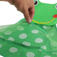 Load image into Gallery viewer, Baby Shower Bath Toys Storage Mesh Bag with Strong Suction Cups, Yellow, Green