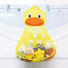 Load image into Gallery viewer, Baby Shower Bath Toys Storage Mesh Bag with Strong Suction Cups, Yellow, Green