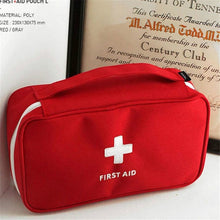 Load image into Gallery viewer, Travel First Aid Kit Bag Home Emergency Medical Survival Rescue Box, 23x13x7.5cm (Red), 23x13x7.5cm (Gray)