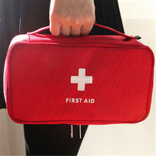 Load image into Gallery viewer, Travel First Aid Kit Bag Home Emergency Medical Survival Rescue Box, 23x13x7.5cm (Red), 23x13x7.5cm (Gray)