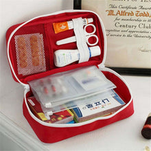 Load image into Gallery viewer, Travel First Aid Kit Bag Home Emergency Medical Survival Rescue Box, 23x13x7.5cm (Red), 23x13x7.5cm (Gray)