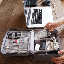Load image into Gallery viewer, Digital Cable Bag Men Portable Travel Gadgets Pouch Power Cord Charger Headset Organizer
