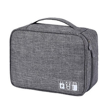 Load image into Gallery viewer, Digital Cable Bag Men Portable Travel Gadgets Pouch Power Cord Charger Headset Organizer