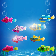 Load image into Gallery viewer, 8 in 1 Simulation Electric Fish Babies Shower Toy with Swimming &amp; Lighting Function