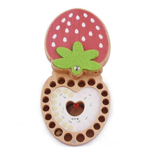 Load image into Gallery viewer, Strawberry Preserved Baby Teeth Wooden Preservation Box, Chinese Stickers, English Stickers