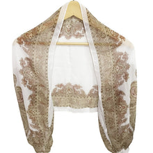 Load image into Gallery viewer, Spring And Summer Chiffon Sun Protection Clothing Outdoor Riding Cashew  Printed UV Protection Sleeve