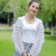 Load image into Gallery viewer, Spring And Summer Chiffon Sun Protection Clothing Outdoor Riding Cashew  Printed UV Protection Sleeve