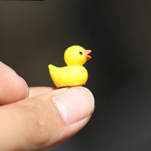 Load image into Gallery viewer, 5 PCS Mini Doll House Accessories Resin Three-dimensional Small Yellow Duck Plant Decoration, Yellow Duck Plant Decoration