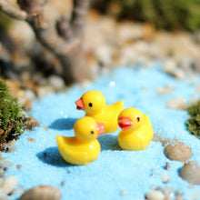 Load image into Gallery viewer, 5 PCS Mini Doll House Accessories Resin Three-dimensional Small Yellow Duck Plant Decoration, Yellow Duck Plant Decoration