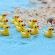 Load image into Gallery viewer, 5 PCS Mini Doll House Accessories Resin Three-dimensional Small Yellow Duck Plant Decoration, Yellow Duck Plant Decoration