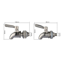 Load image into Gallery viewer, Drink Dispenser Beverage Wine Barrel Tap Spigot Stainless Steel Coffee Juice Faucet, 12mm, 16mm