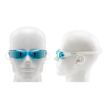 Load image into Gallery viewer, 3 in 1 HD Waterproof and Anti-fog Large Frame Siamese Earplugs Swimming Goggles + Swimming Cap + Nose Clip Set for Men and Women