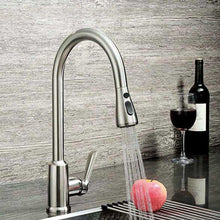 Load image into Gallery viewer, Kitchen Horn Button Switch Pausable Faucet Sprinkler Water Saving Nozzle Sprayer Filter, Plating CP, Drawing BN