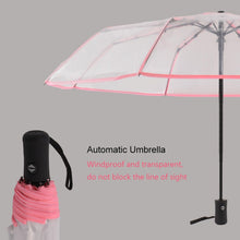 Load image into Gallery viewer, Creative Transparent Folding Umbrella 8 Bones Automatic Umbrella