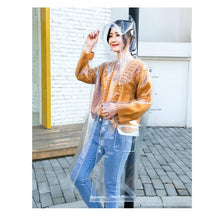 Load image into Gallery viewer, Stylish Portable Outdoor Transparent EVA Raincoat, M, L, XL