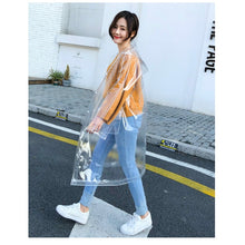 Load image into Gallery viewer, Stylish Portable Outdoor Transparent EVA Raincoat, M, L, XL