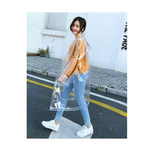 Load image into Gallery viewer, Stylish Portable Outdoor Transparent EVA Raincoat, M, L, XL