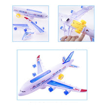 Load image into Gallery viewer, Model Airplane Toys Electric Flash Music Plane Kids Toy DIY Aircraft Gift