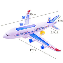 Load image into Gallery viewer, Model Airplane Toys Electric Flash Music Plane Kids Toy DIY Aircraft Gift