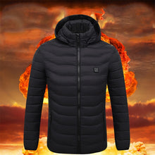 Load image into Gallery viewer, Winter Smart Electric Heating Hooded Jacket, M, L, XL, XXXL, XXXXL