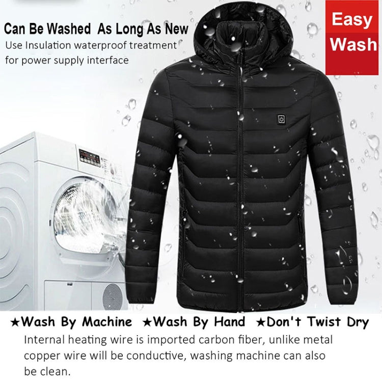 Winter Smart Electric Heating Hooded Jacket, M, L, XL, XXXL, XXXXL