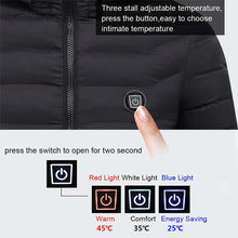 Load image into Gallery viewer, Winter Smart Electric Heating Hooded Jacket, M, L, XL, XXXL, XXXXL