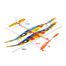Load image into Gallery viewer, DIY Assemble Rubber Powered Model Plane Glider Aircraft Toy Educational Toys, Random Style Delivery