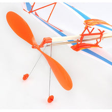 Load image into Gallery viewer, DIY Assemble Rubber Powered Model Plane Glider Aircraft Toy Educational Toys, Random Style Delivery