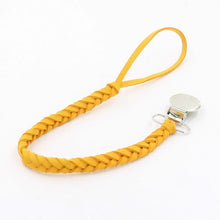 Load image into Gallery viewer, 3 PCS Baby Pacifier Chain Leather Woven Anti-off Chain
