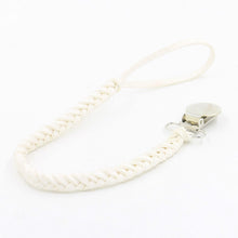 Load image into Gallery viewer, 3 PCS Baby Pacifier Chain Leather Woven Anti-off Chain