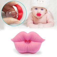 Load image into Gallery viewer, 3 PCS Newborn Pacifier Red Lips Dummy Pacifiers Funny Silicone Baby Nipples Teether Soothers Pacifier