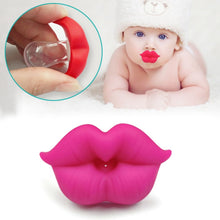 Load image into Gallery viewer, 3 PCS Newborn Pacifier Red Lips Dummy Pacifiers Funny Silicone Baby Nipples Teether Soothers Pacifier
