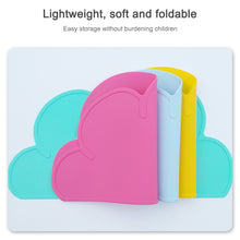 Load image into Gallery viewer, Children Cloud Silicone Placemat Waterproof Environmental Protection Student Table Mat, White, Black, Yellow, Blue, Green, Light Pink, Dark Gray, Light Blue, Light Green, Light Gray, Dark  Pink