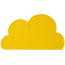 Load image into Gallery viewer, Children Cloud Silicone Placemat Waterproof Environmental Protection Student Table Mat, White, Black, Yellow, Blue, Green, Light Pink, Dark Gray, Light Blue, Light Green, Light Gray, Dark  Pink