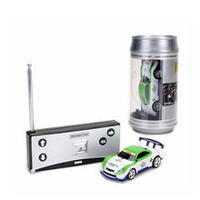 Load image into Gallery viewer, Coke Can Mini RC Car Radio Remote Control Micro Racing Car, Green+White, Black, Green, Red, Blue, Yellow, Gold, Black+Orange