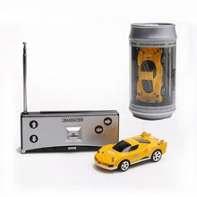 Load image into Gallery viewer, Coke Can Mini RC Car Radio Remote Control Micro Racing Car, Green+White, Black, Green, Red, Blue, Yellow, Gold, Black+Orange