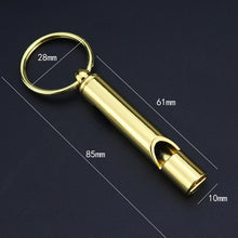 Load image into Gallery viewer, 2 PCS Metal Whistle Bottle Opener Keychain Creative Multifunctional Key Ring Pendant, Gold, Silver