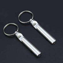 Load image into Gallery viewer, 2 PCS Metal Whistle Bottle Opener Keychain Creative Multifunctional Key Ring Pendant, Gold, Silver