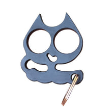 Load image into Gallery viewer, 5 PCS Kitty Outdoor Metal Self-defense Keychain Outdoor Self-defense Window Breaking Tool, Cat Shape(Gold), Cat Shape(Silver), Cat Shape(Black)
