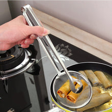 Load image into Gallery viewer, Stainless Steel Fried Food Drain Net Spoon with Clip, Net Spoon with Clip