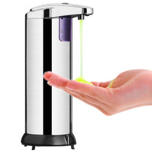 Load image into Gallery viewer, 250ML Stainless Steel Automatic Soap Dispenser Infrared Sensor Soap Dispenser, 250ML