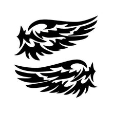 Load image into Gallery viewer, 5 PCS Guardian Angel Wings Lovely Reflective Car Stickers Fashion Car Rearview Mirror For Strip Subsection, Black, White