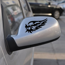 Load image into Gallery viewer, 5 PCS Guardian Angel Wings Lovely Reflective Car Stickers Fashion Car Rearview Mirror For Strip Subsection, Black, White