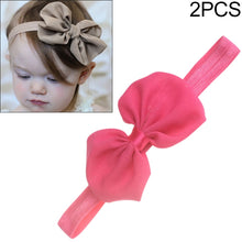 Load image into Gallery viewer, 2 PCS Baby Headband Ribbon Chiffon Bow Children Hair Band Headwear