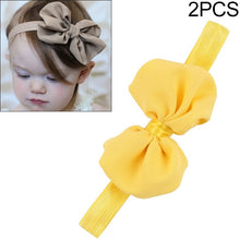 Load image into Gallery viewer, 2 PCS Baby Headband Ribbon Chiffon Bow Children Hair Band Headwear